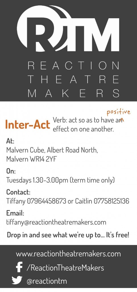 SoJo Designs Malvern DL Flyer Inter Act Reaction Theatre Makers